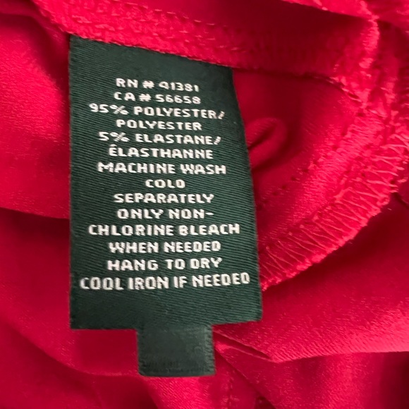 Ralph Lauren Crimson Backless Halter Dress - Picture 6 of 6